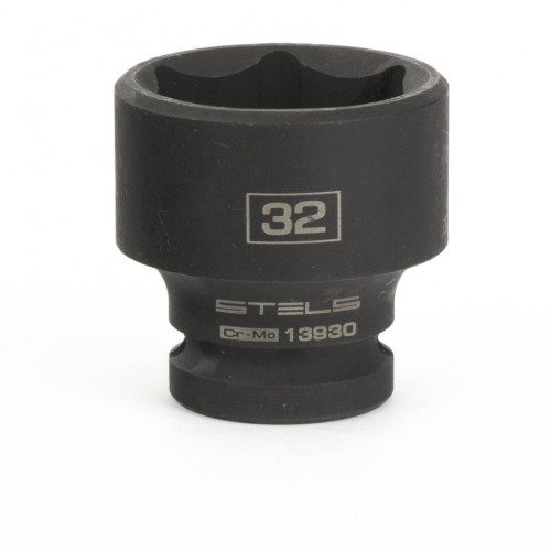 Головка ударная шестигранная, 32 мм, 1/2, CrMo Stels