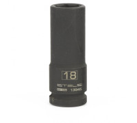Головка ударная удлиненная шестигранная, 18 мм, 1/2, CrMo Stels