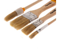 Набор кистей, 4 шт, плоские 3/4", 1/5"; круглые №1, №2 Sparta