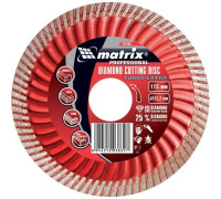 Диск алмазный, отрезной Turbo Extra, 180 х 22,2 мм, сухая резка Matrix Professional