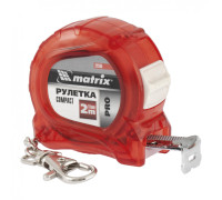 Рулетка Compact, 2 м x 16 мм, компактный размер, карабин-держатель, PRO Matrix