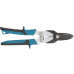 Ножницы по металлу"Piranha"усиленные, 255 мм, прямой рез, сталь СrMo, двухкомпонентные рукоятки Gross