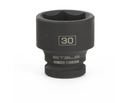 Головка ударная шестигранная, 30 мм, 1/2, CrMo Stels