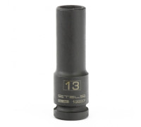 Головка ударная удлиненная шестигранная, 13 мм, 1/2, CrMo Stels