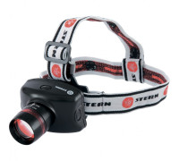 Фонарь наголовный Zoom, 3 W Led CRE Q5, 160Лм, 100 м, 3 режима: 100%-50%-строб, 3 х ААА Stern