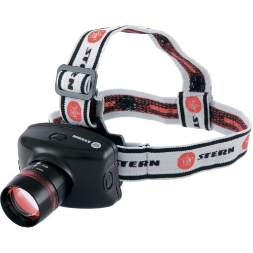 Фонарь наголовный Zoom, 3 W Led CRE Q5, 160Лм, 100 м, 3 режима: 100%-50%-строб, 3 х ААА Stern