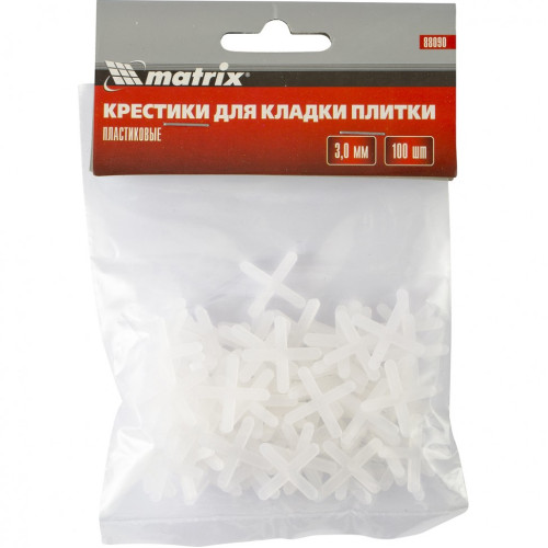 Крестики, 3,0 мм, для кладки плитки, 100 шт Matrix