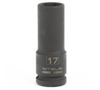 Головка ударная удлиненная шестигранная, 17 мм, 1/2, CrMo Stels