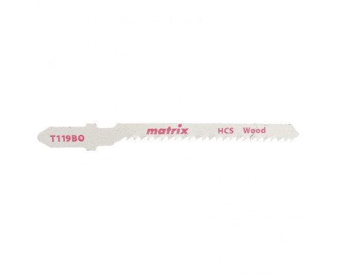 Полотна для электролобзика  по дереву, 3 шт,T119BO, 50 x 2 мм, HCS, фигур. рез Matrix