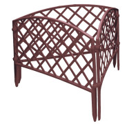 Забор декоративный "Сетка", 24х320 см, терракот, Россия Palisad