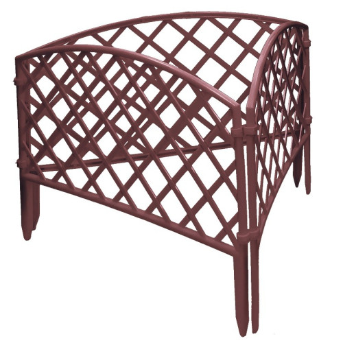 Забор декоративный "Сетка", 24х320 см, терракот, Россия Palisad