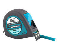 Рулетка "Ergonomisch", 10 м x 25 мм, магнитный обрезиненный зацеп Gross