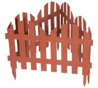 Забор декоративный "Романтика", 28х300 см, терракот, Россия Palisad