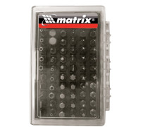Набор бит с магнитным держателем, CrV, 61 шт. Matrix