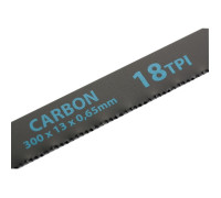 Полотна для ножовки по металлу, 300 мм, 18 TPI, Carbon, 2 шт Gross