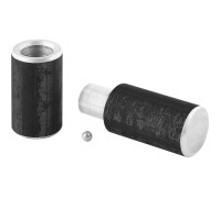 Петля гаражная с шаром, D 22 x 120 мм, 4 шт., Россия Сибртех
