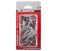 Заклепки 4,0 х 10 мм RAL 8017, темно-коричневый, 50 шт Matrix