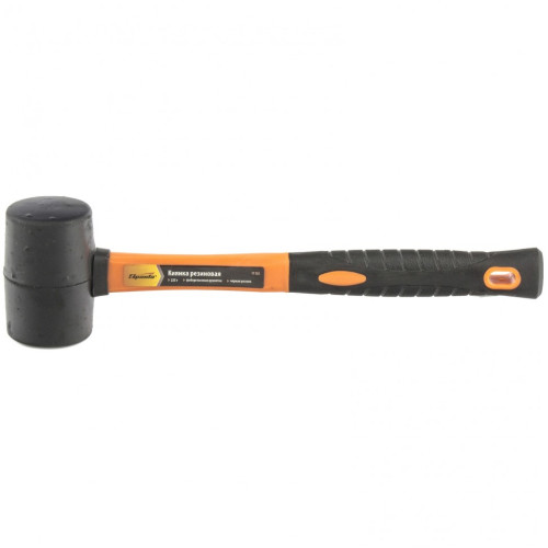Киянка резиновая, 225 г, черная резина, фибергласовая рукоятка Sparta