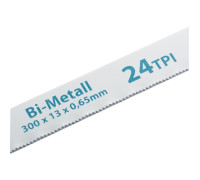 Полотна для ножовки по металлу, 300 мм, 24 TPI, BIM, 2 шт Gross