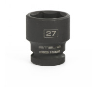 Головка ударная шестигранная, 27 мм, 1/2, CrMo Stels