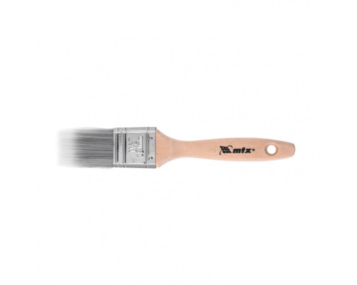 Кисть плоская Platinum 1.5", искусственная щетина, деревянная ручка MTX