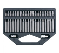 Набор бит HEX, TORX, SPLine, хвостовик-шестигранник 1/2, CrV, 42 шт. Stels