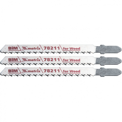 Полотна для электролобзика по дереву, 3 шт, T101BF, 75 x 2,5 мм, Bimetal Matrix Professional
