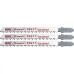 Полотна для электролобзика по дереву, 3 шт, T101BF, 75 x 2,5 мм, Bimetal Matrix Professional