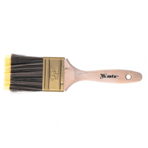 Кисть плоская Golden 2.5", искусственная щетина, деревянная ручка Mtx